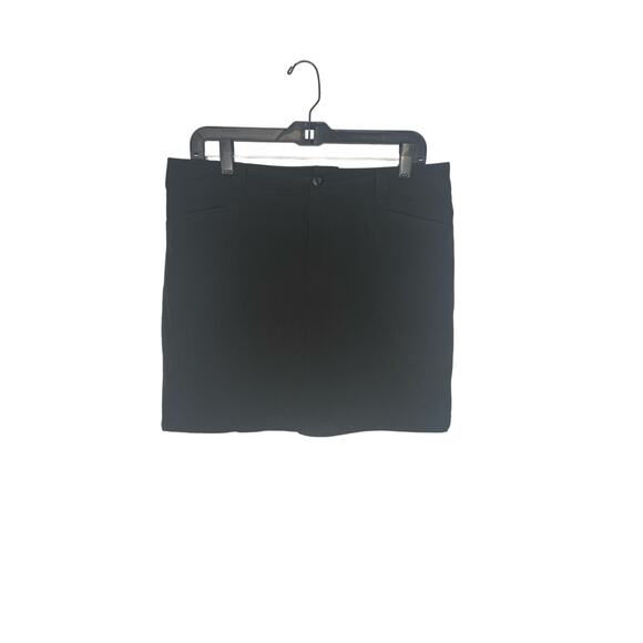 Eddie Bauer solid black athletic hiking golf skort w/pockets women's size 10 - Picture 1 of 6